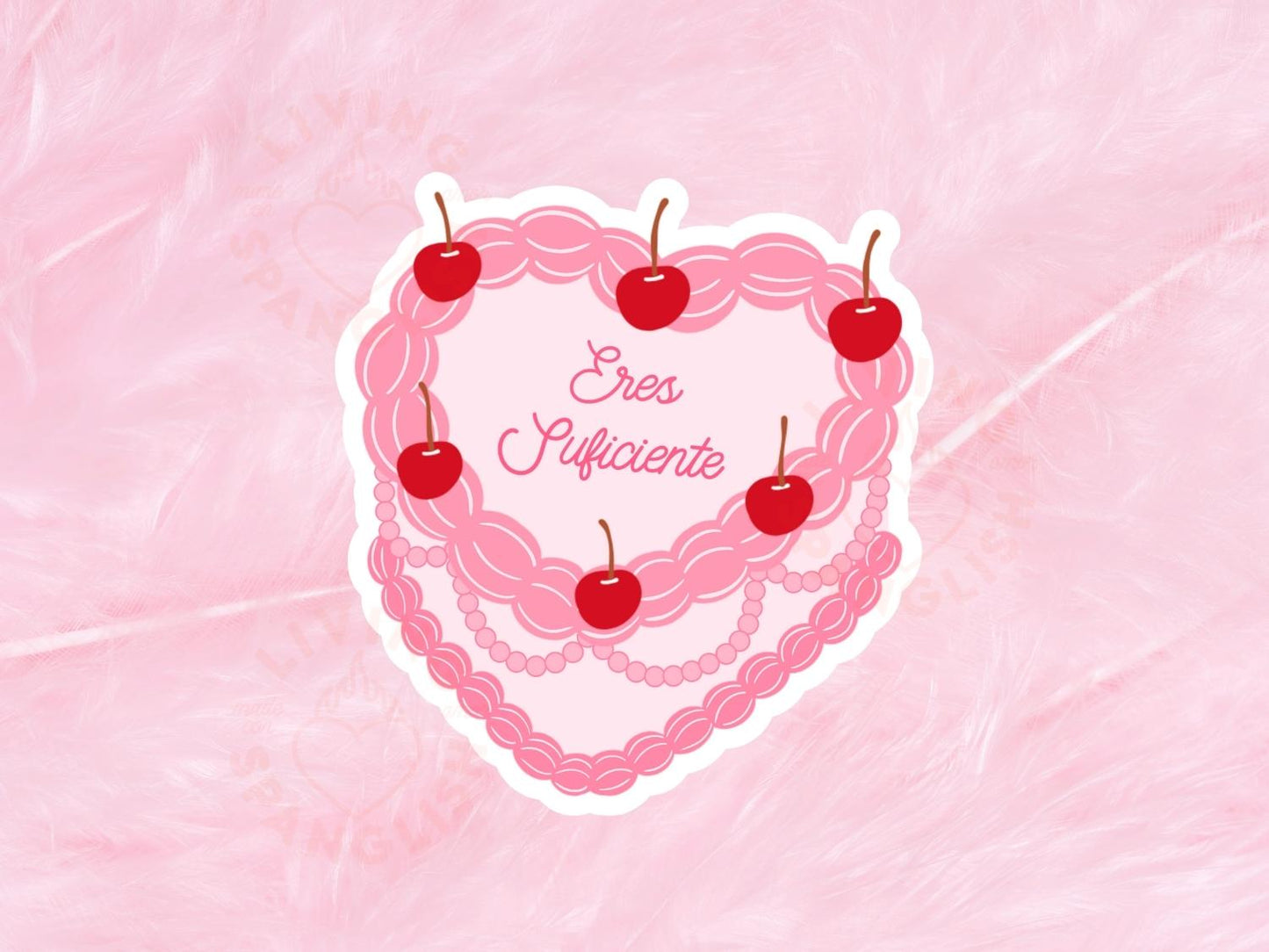 Eres Suficiente Heart Cake