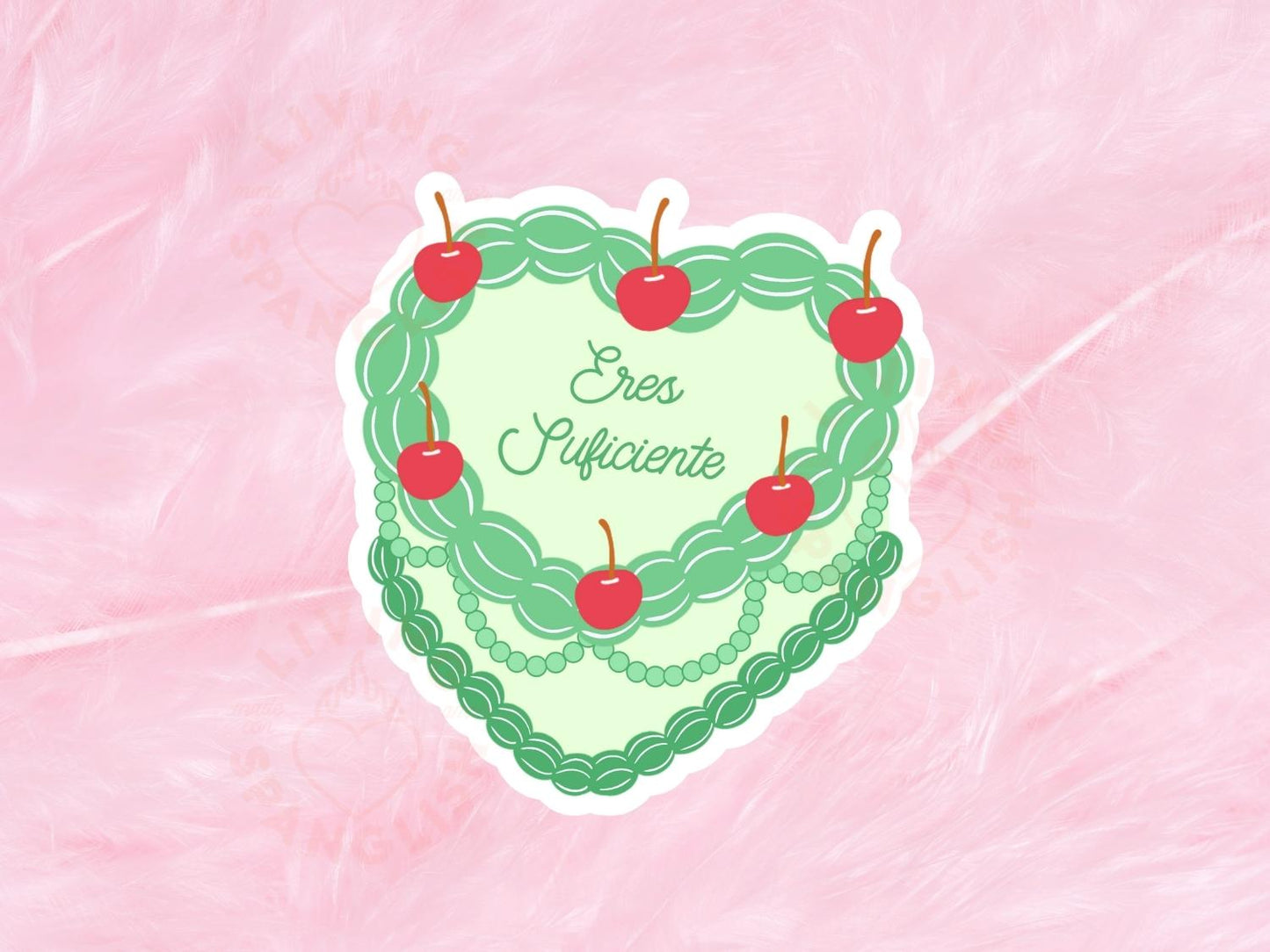 Eres Suficiente Heart Cake