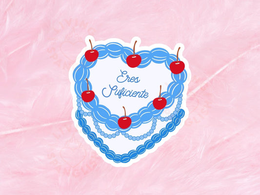 Eres Suficiente Heart Cake