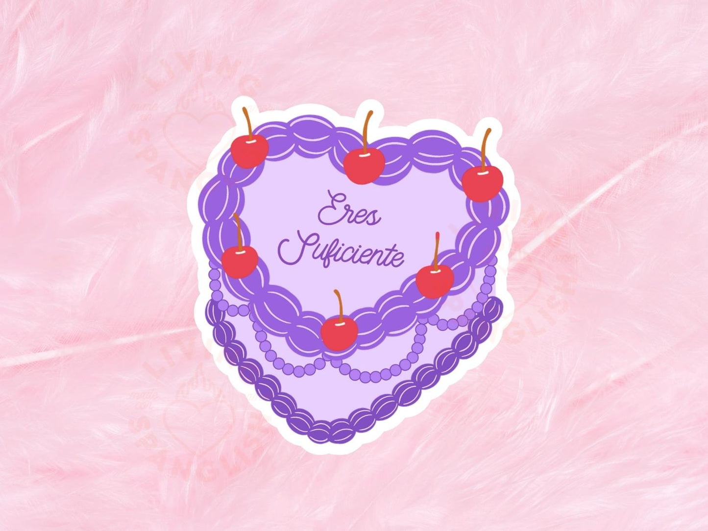Eres Suficiente Heart Cake