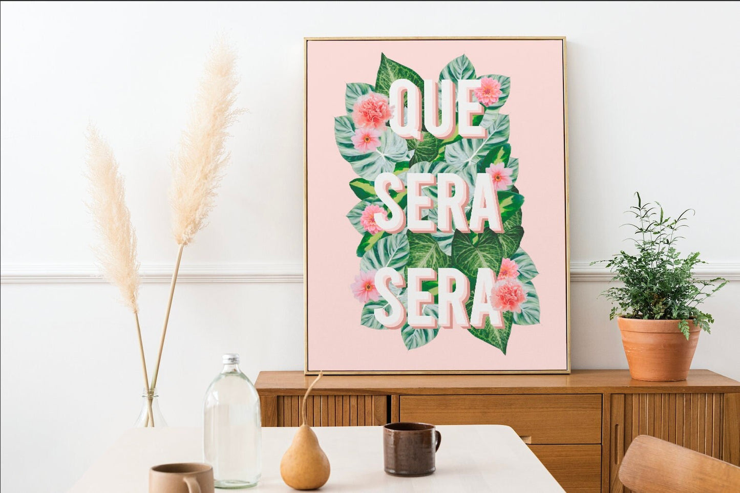 Que Sera Sera Floral | Digital Download
