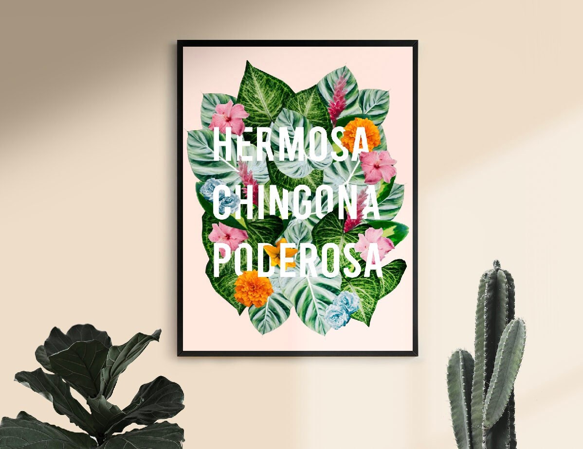 Hermosa Chingona Poderosa Floral | Digital Download