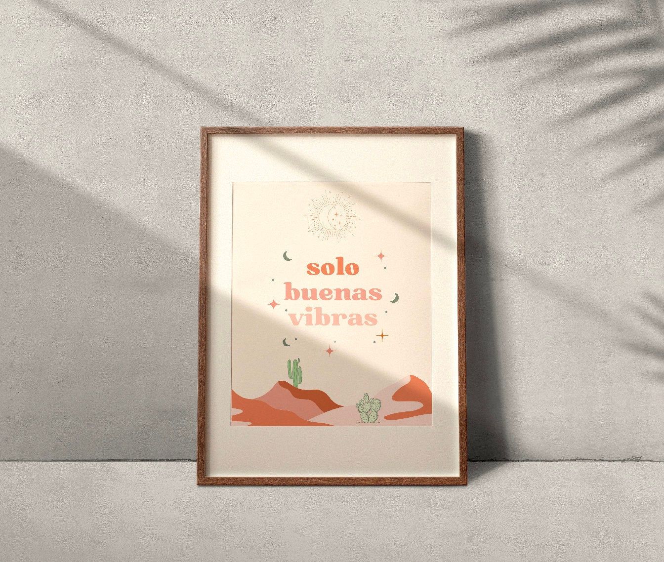 Solo Buenas Vibras | Good Vibes Only | Latina Poster, Mexican Wall Art, Spanish Quote, Spanish Sayings, Spanish Wall Art, Spanish Home