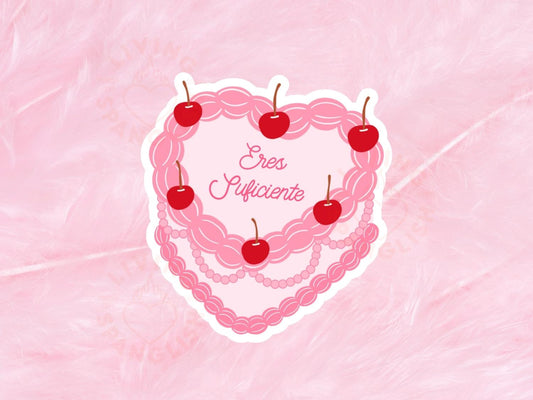 Eres Suficiente Heart Cake