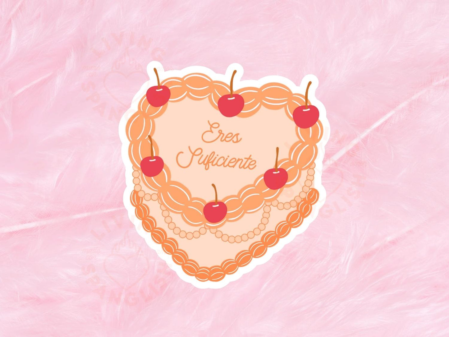 Eres Suficiente Heart Cake