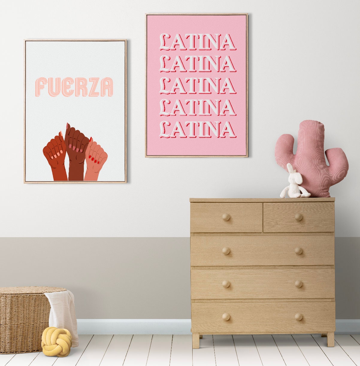 Latina Printable Wall Art, Latinx Female Motivational, Minimal, Bed room wall art, Latina Home Decor
