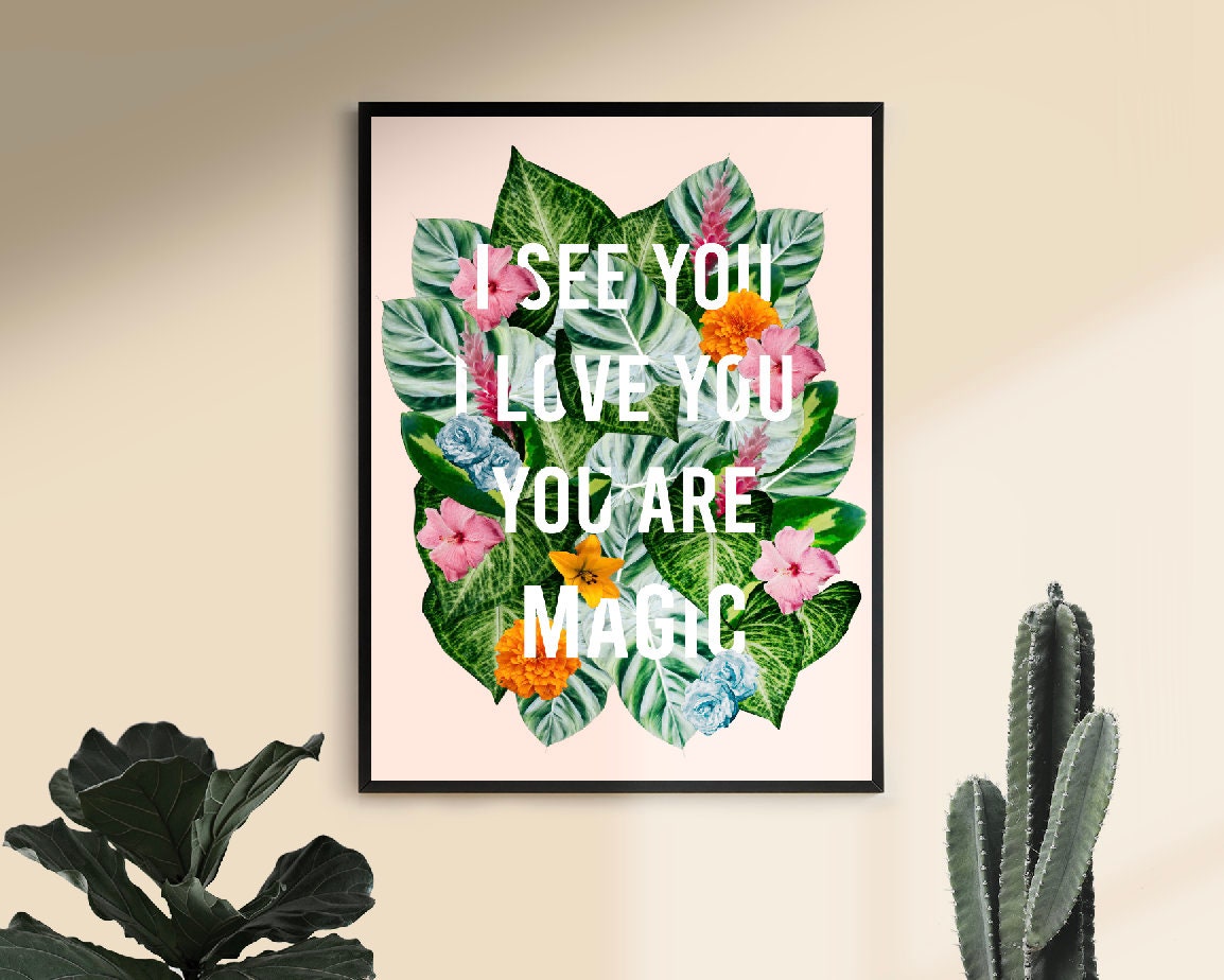 Custom Floral Quote Print, Custom Print, Custom Quote, Quote Print, Quote Wall Art, Personalized Quote, Custom Wall Art, Floral Quote