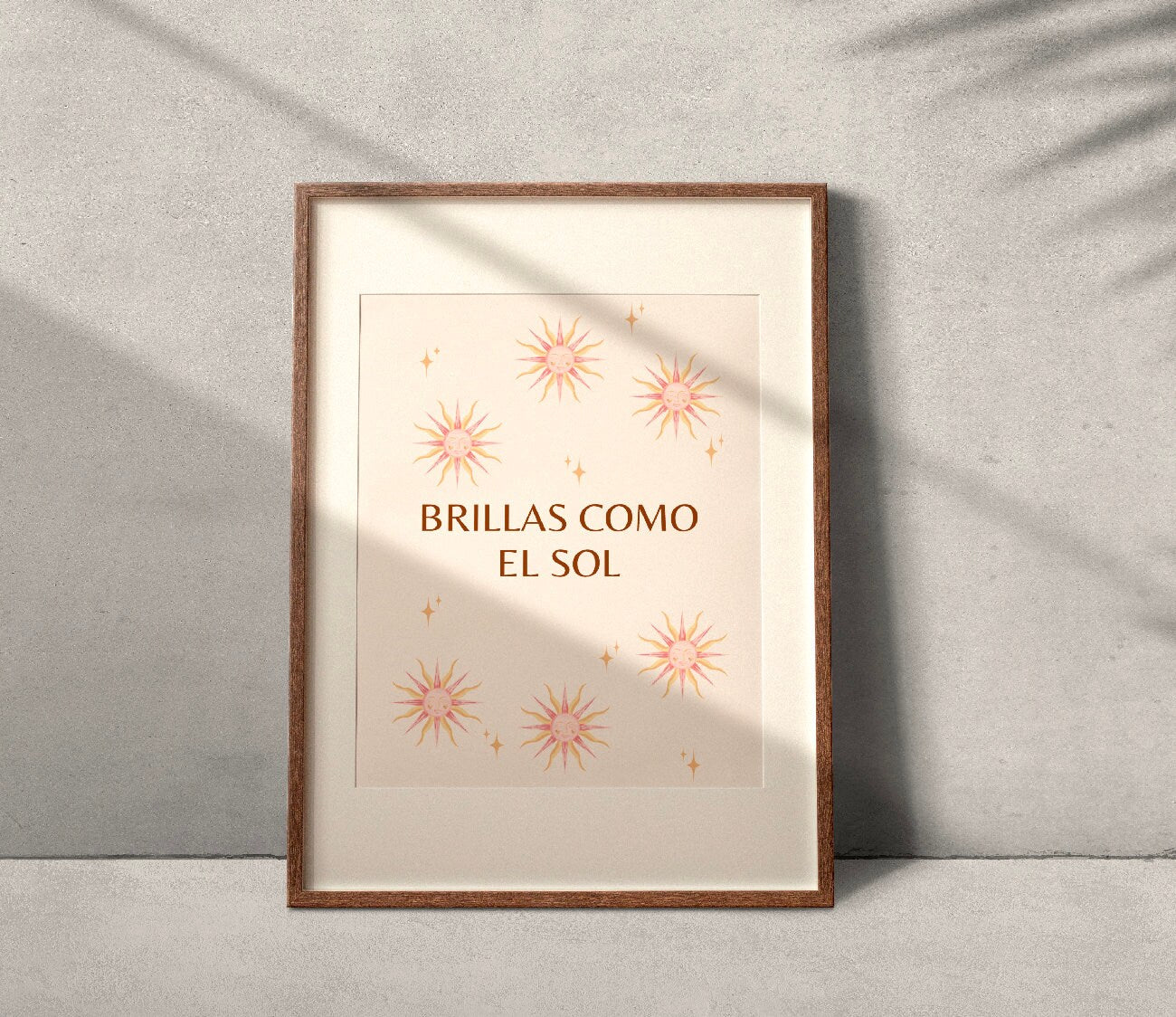 Brillas Como El Sol | Latina Feminist Poster, Feminist Wall Art, Art Print, Girl Power Art, Empowered Women Print, Latina Girl Room
