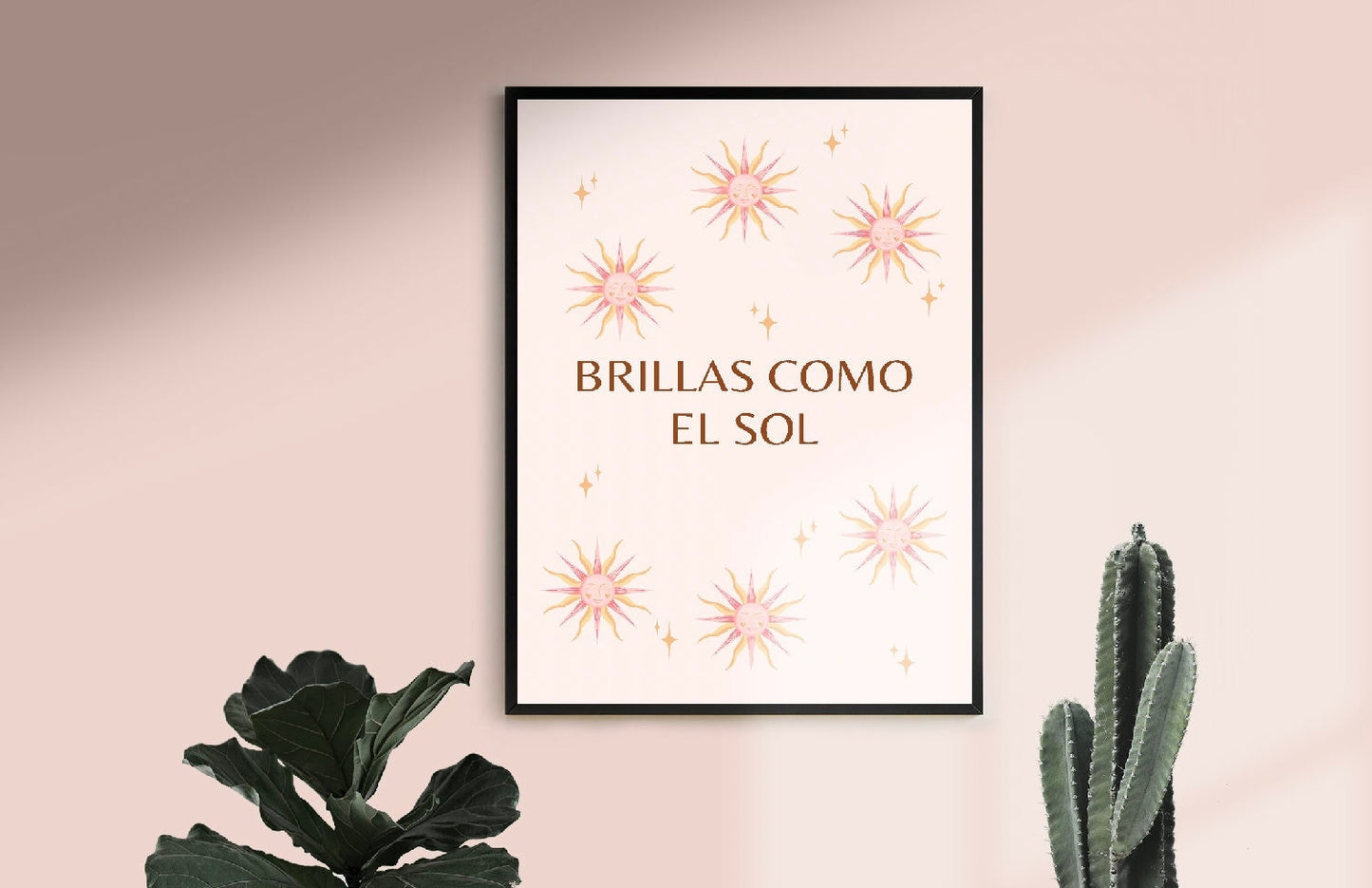 Brillas Como El Sol | Latina Feminist Poster, Feminist Wall Art, Art Print, Girl Power Art, Empowered Women Print, Latina Girl Room