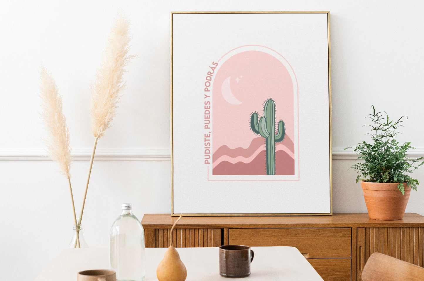 Pudiste Puedes y Podrás Latina Art, Mexico Wall Art, Latinx Art, Spanish Quote, Latina Art Print, Mexico Art Print, Girl Power, Girl room