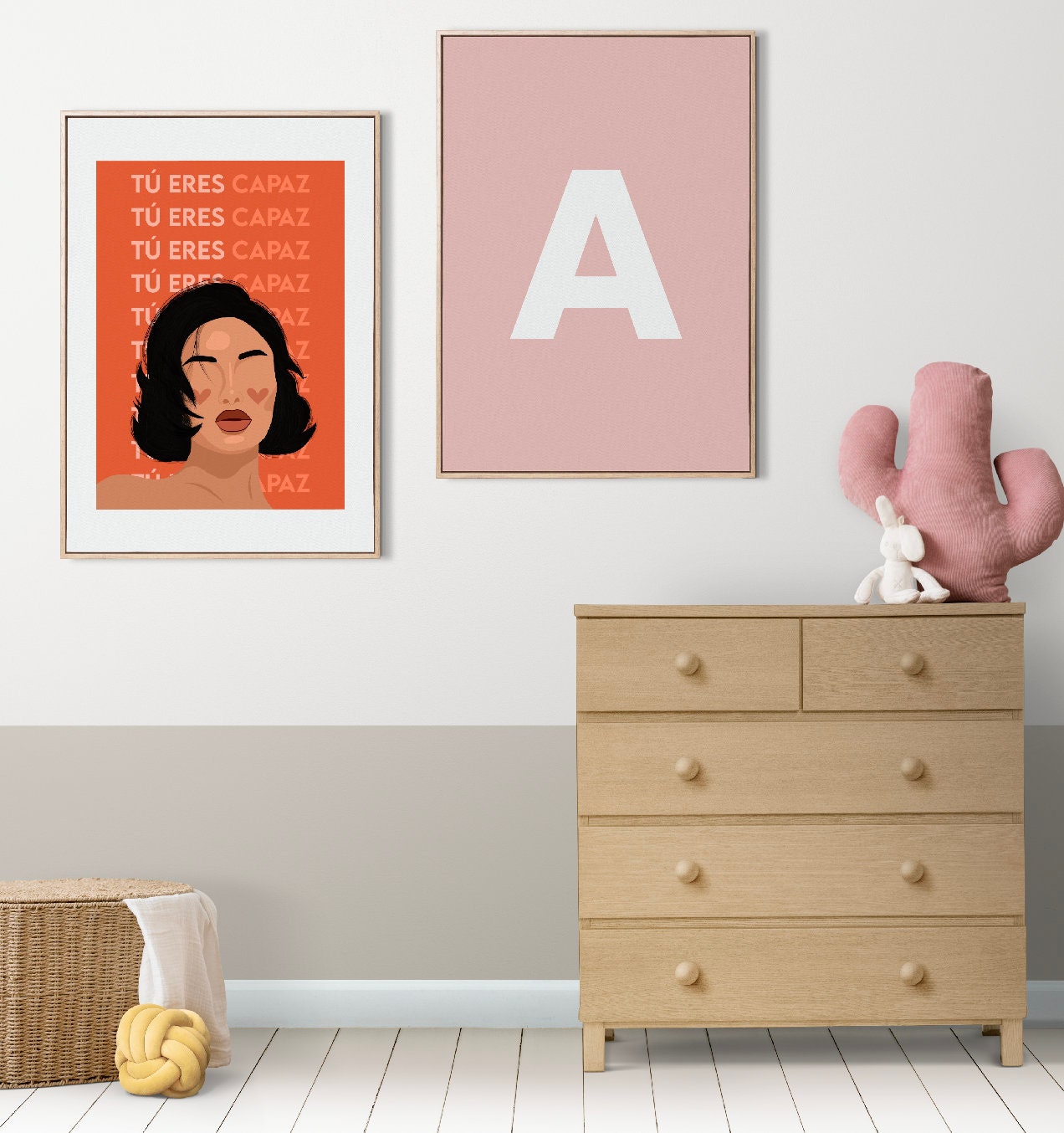 Tu Eres Capaz | You Are Capable | Latina Feminist Art, Female Portrait Print, Empowered Women Poster
