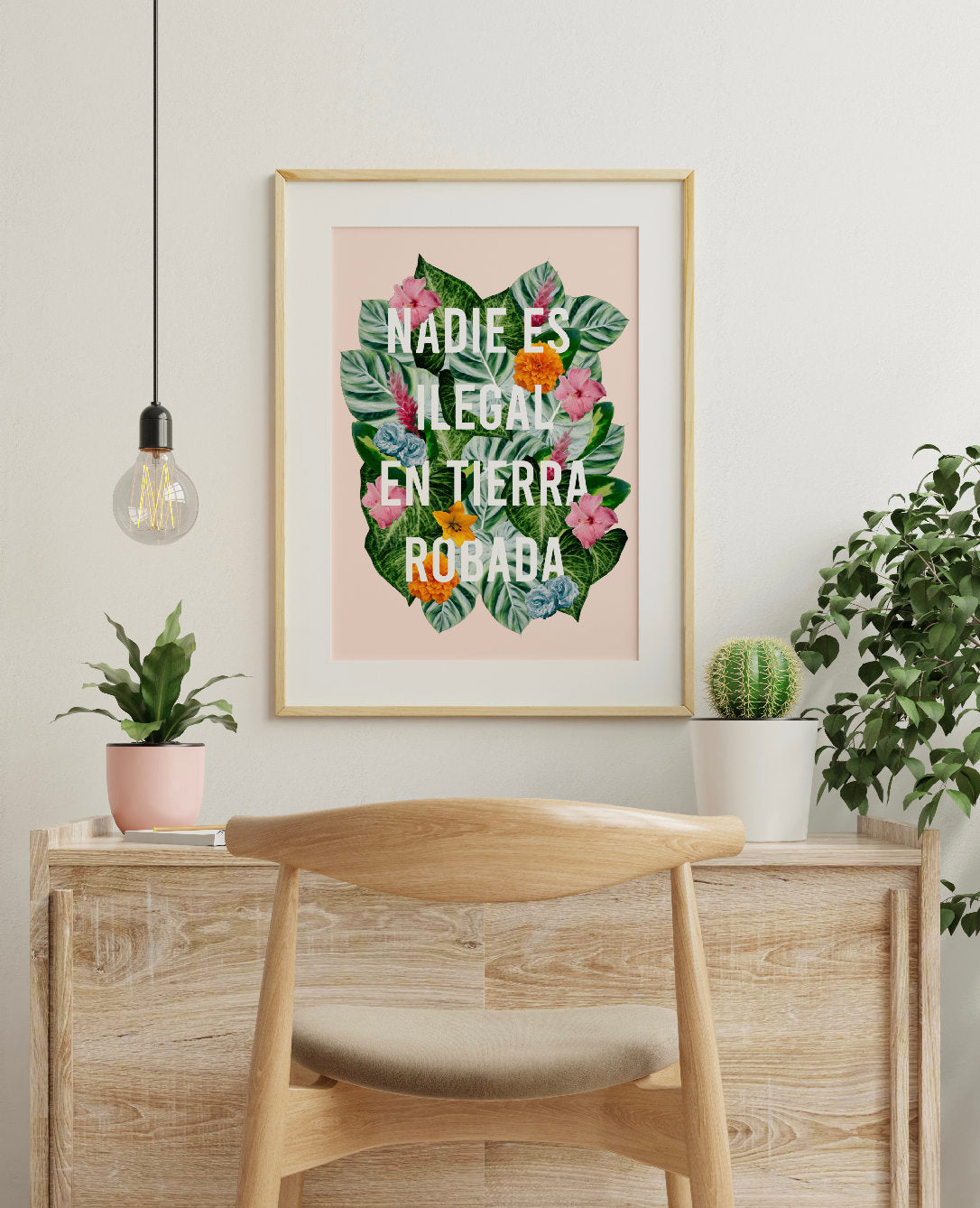 Nadie Es Ilegal En Tierra Robada | Mexico Art, Mexico Wall Art, Latinx Art, Immigrant Art, Indigenous Art