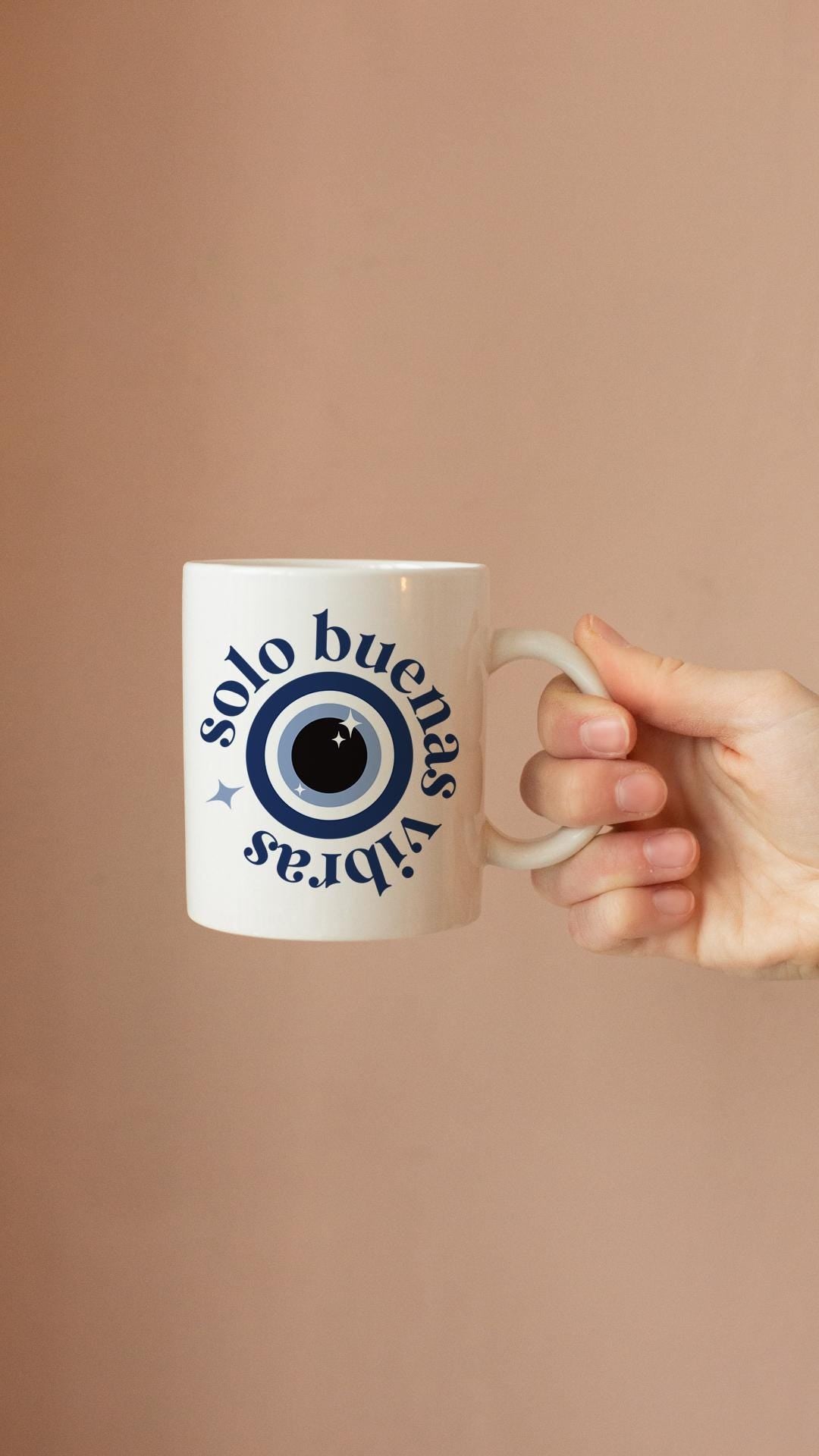 Solo Buenas Vibras Evil Eye Mug