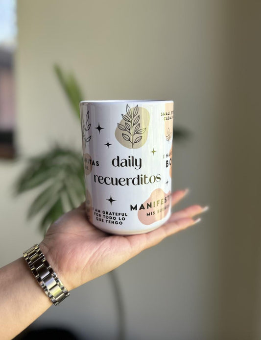 Daily Recuerditos Spanglish Affirmation Mug