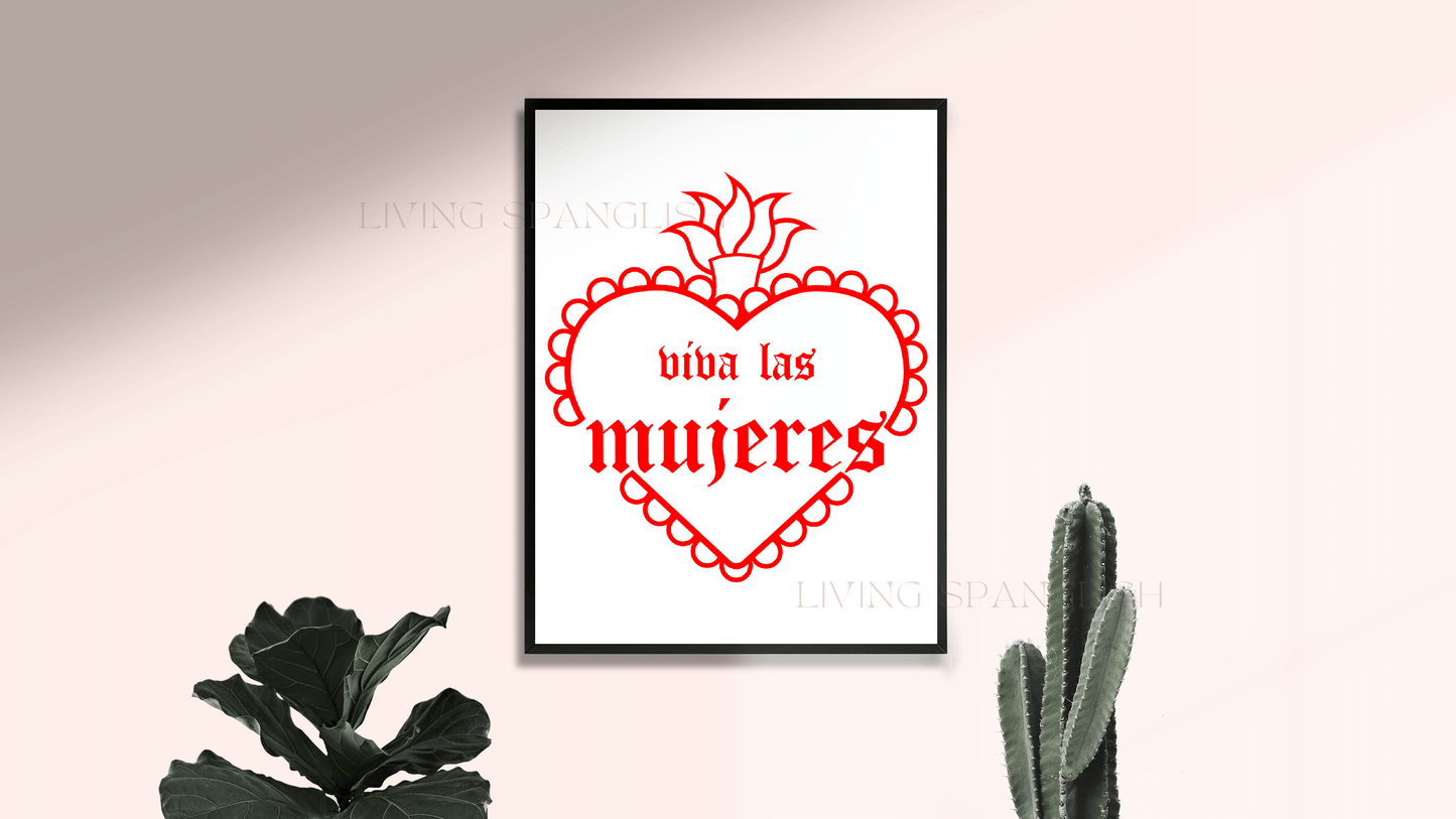 Viva Las Mujeres Sacred Heart | Digital Download