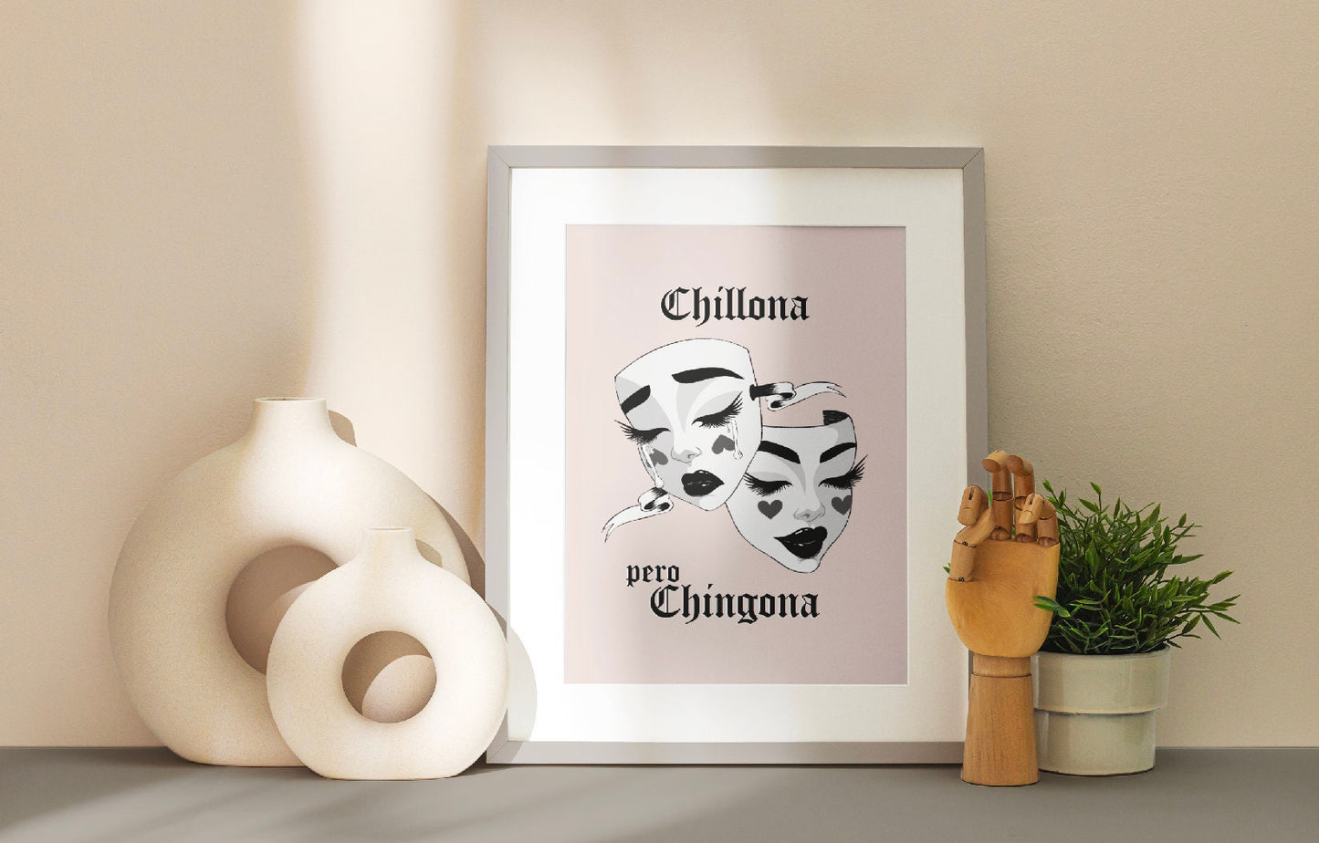 Chillona pero Chingona Máscaras Dramáticas